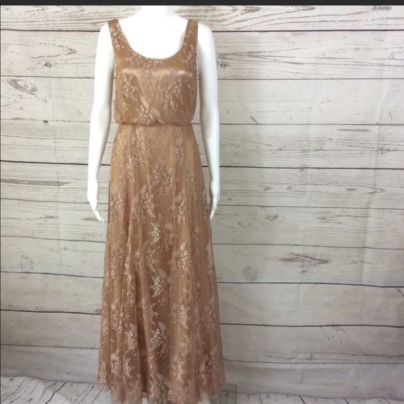 Donna Morgan “Natalya” Maxi Lace Bridesmaid Gown - Picture 4 of 15